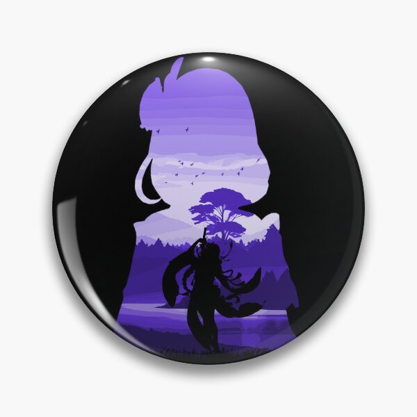Item preview, Genshin Impact - Raiden Shogun *Negative Illusion* designed and sold by MyRetroArt.
