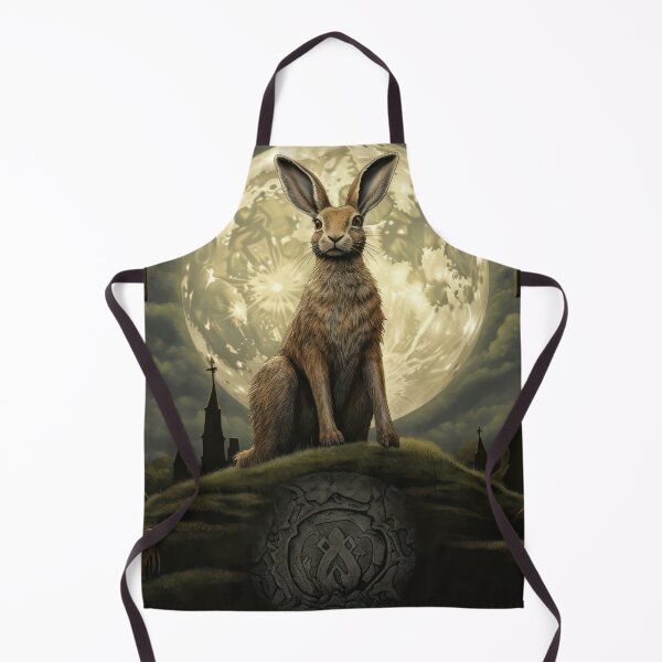 Item preview, Hare, Pagan Hare, Pagan Art, Moon, Animal, designed and sold by thewandswant.