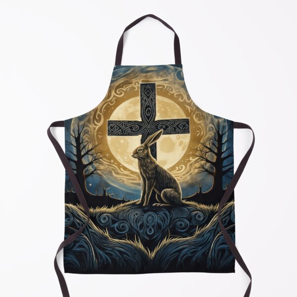 Item preview, Hare, Pagan Hare, Pagan Art, Moon, Animal, designed and sold by thewandswant.