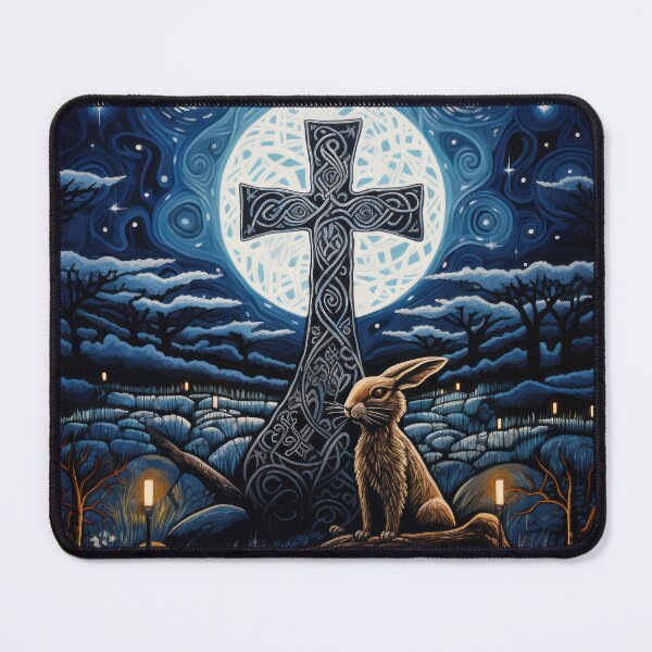 Item preview, Hare, Pagan Hare, Pagan Art, Moon, Animal, designed and sold by thewandswant.
