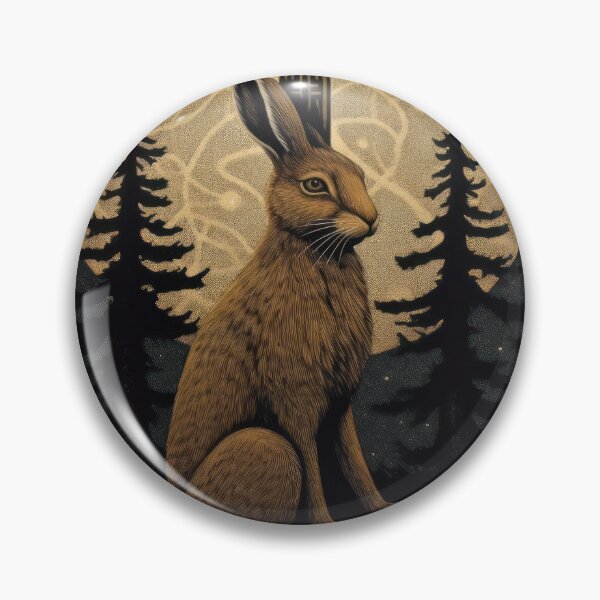 Item preview, Hare, Pagan Hare, Pagan Art, Moon, Animal, designed and sold by thewandswant.