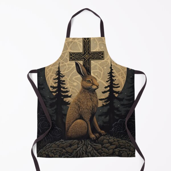 Item preview, Hare, Pagan Hare, Pagan Art, Moon, Animal, designed and sold by thewandswant.
