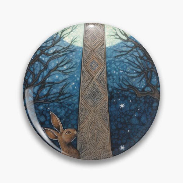 Item preview, Hare, Pagan Hare, Pagan Art, Moon, Animal, designed and sold by thewandswant.