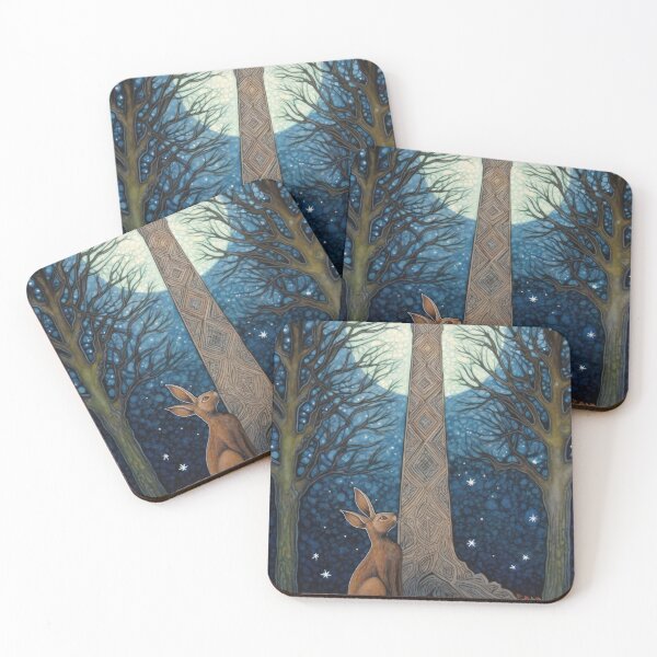 Item preview, Hare, Pagan Hare, Pagan Art, Moon, Animal, designed and sold by thewandswant.