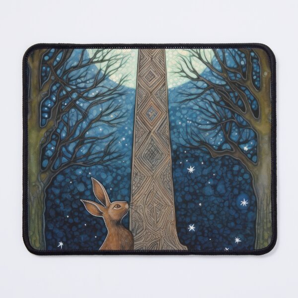 Item preview, Hare, Pagan Hare, Pagan Art, Moon, Animal, designed and sold by thewandswant.