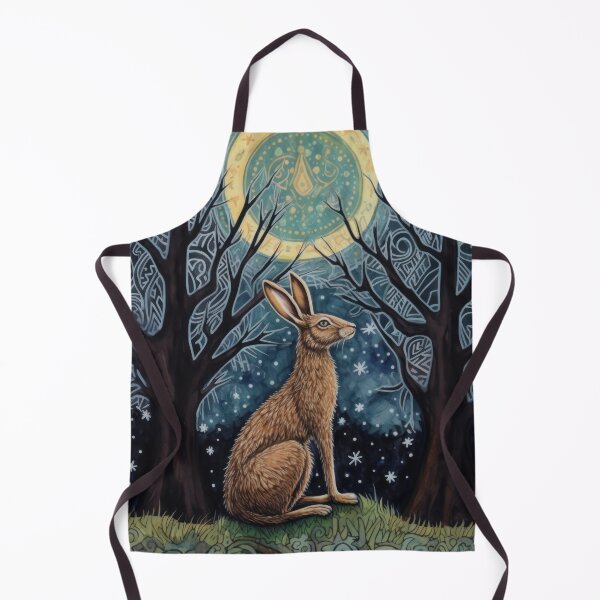 Item preview, Hare, Pagan Hare, Pagan Art, Moon, Animal, designed and sold by thewandswant.