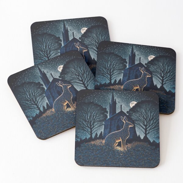 Item preview, Hare, Pagan Hare, Pagan Art, Moon, Animal, designed and sold by thewandswant.