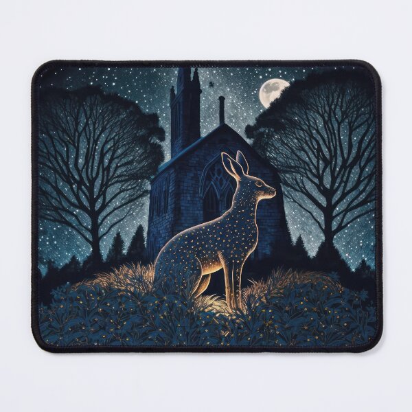 Item preview, Hare, Pagan Hare, Pagan Art, Moon, Animal, designed and sold by thewandswant.