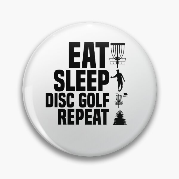 Item preview, Eat Sleep Disc Golf Repeat, Funny Frisbee Golf, Disc Golf Lover, Frisbee Throwing Golf, Disc Golf Dad designed and sold by behindthefacts.