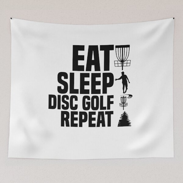 Item preview, Eat Sleep Disc Golf Repeat, Funny Frisbee Golf, Disc Golf Lover, Frisbee Throwing Golf, Disc Golf Dad designed and sold by behindthefacts.