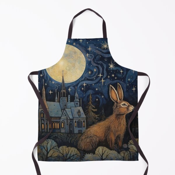 Item preview, Hare, Pagan Hare, Pagan Art, Moon, Animal, designed and sold by thewandswant.