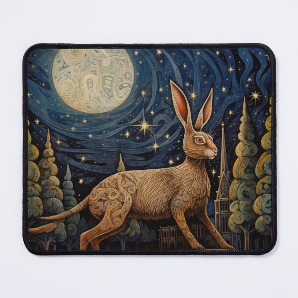 Item preview, Hare, Pagan Hare, Pagan Art, Moon, Animal, designed and sold by thewandswant.