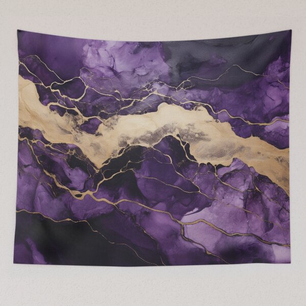 Item preview, Purple Marble Agate Gold Glitter Rich  #decor #art #design designed and sold by GrinGalore.