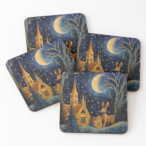 Item preview, Hare, Pagan Hare, Pagan Art, Moon, Animal, designed and sold by thewandswant.