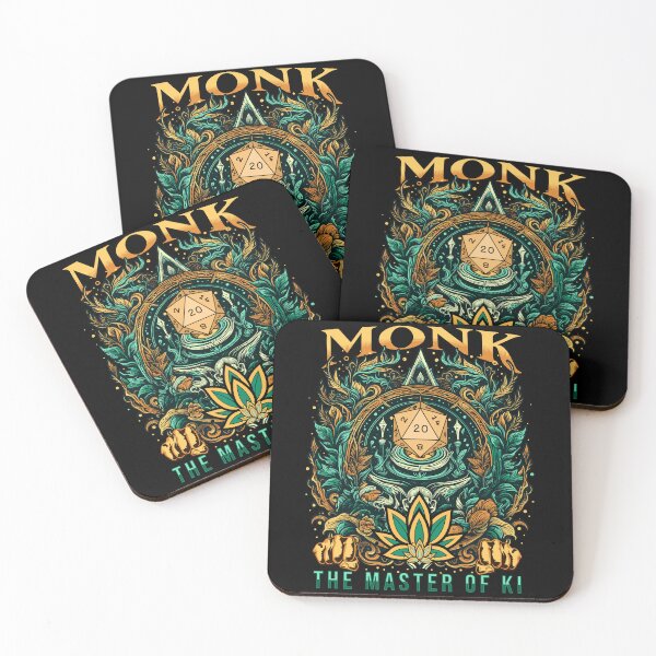 Item preview, DND MONK: Master of KI, D20 monk class dice and fury of blows designed and sold by DungeonAtelier.