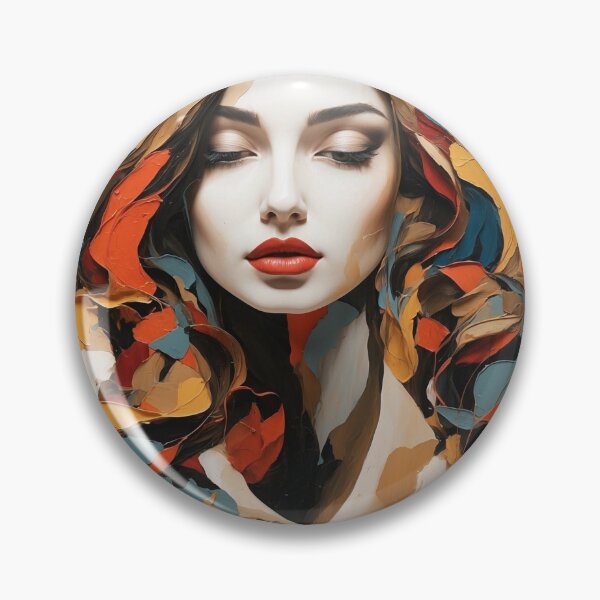 Item preview, Beautiful Woman Abstract Art designed and sold by PalettePetal.