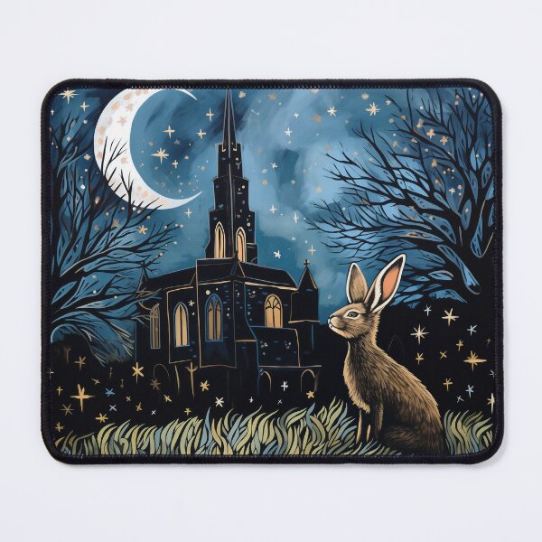 Item preview, Hare, Pagan Hare, Pagan Art, Moon, Animal, designed and sold by thewandswant.