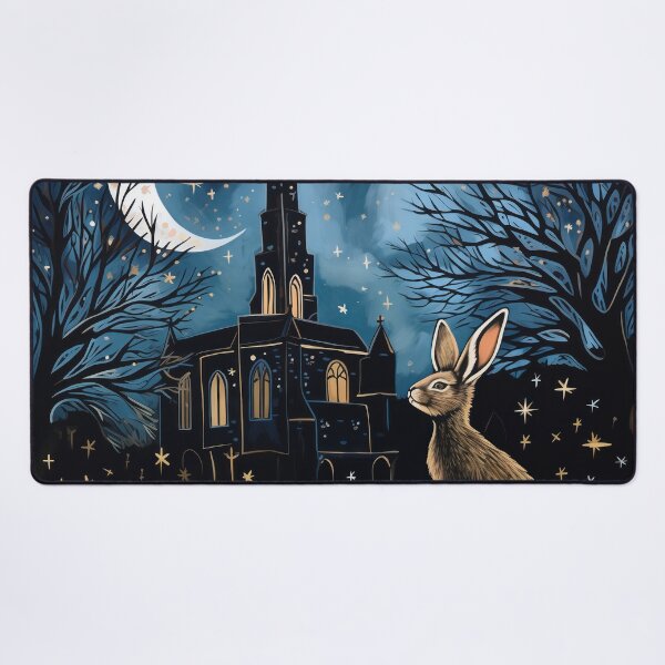 Item preview, Hare, Pagan Hare, Pagan Art, Moon, Animal, designed and sold by thewandswant.
