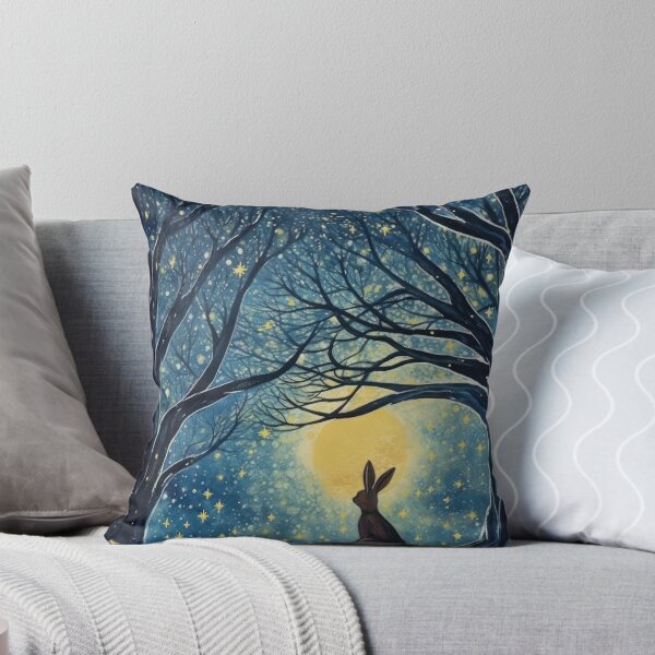 Item preview, Hare, Pagan Hare, Pagan Art, Moon, Animal, designed and sold by thewandswant.