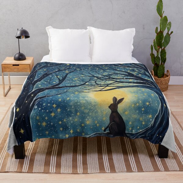 Item preview, Hare, Pagan Hare, Pagan Art, Moon, Animal, designed and sold by thewandswant.