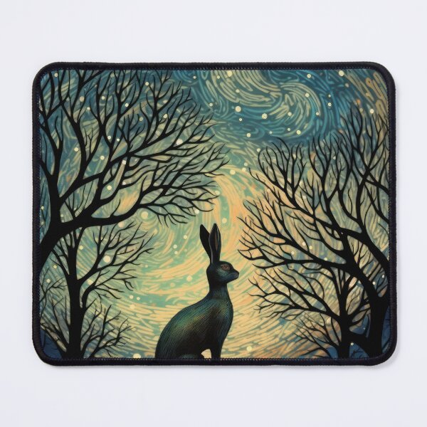 Item preview, Hare, Pagan Hare, Pagan Art, Moon, Animal, designed and sold by thewandswant.