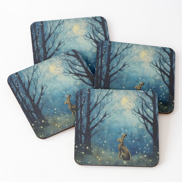 Item preview, Hare, Pagan Hare, Pagan Art, Moon, Animal, designed and sold by thewandswant.