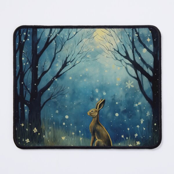 Item preview, Hare, Pagan Hare, Pagan Art, Moon, Animal, designed and sold by thewandswant.