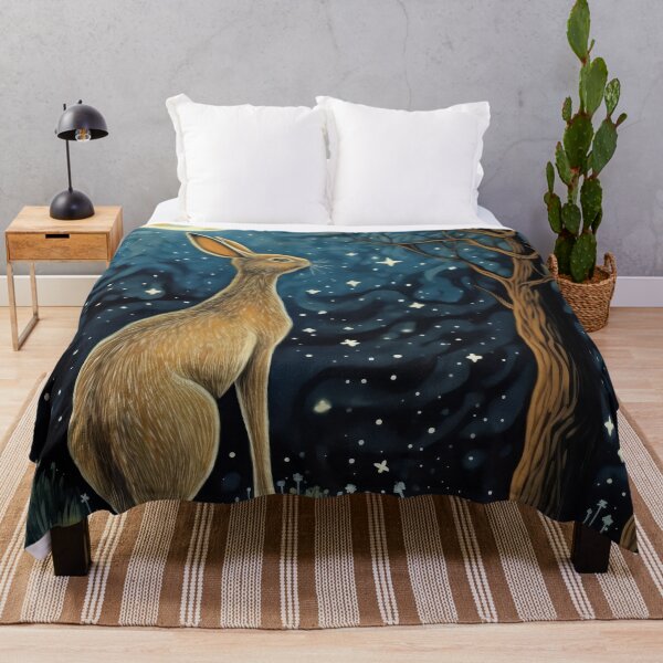Item preview, Hare, Pagan Hare, Pagan Art, Moon, Animal, designed and sold by thewandswant.