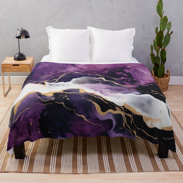 Item preview, Purple Marble White Gold Smoke Glitter Rich #decor #art #design designed and sold by GrinGalore.
