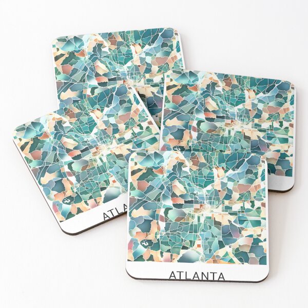 Item preview, Atlanta Georgia Named City Map - Lush Green designed and sold by StylishStacks.