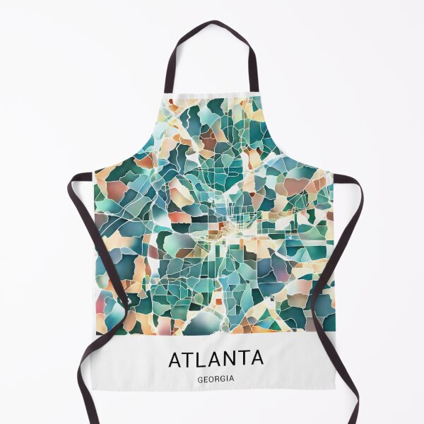 Item preview, Atlanta Georgia Named City Map - Lush Green designed and sold by StylishStacks.