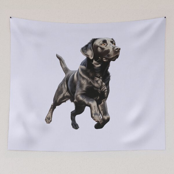 Item preview, Copy of Playful Black Labrador with Tennis Ball Illustration designed and sold by solrevolver.