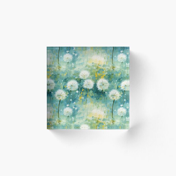 Item preview,  Rocío de la mañana sobre diente de león - Patrón floral impresionista designed and sold by HAL2501.