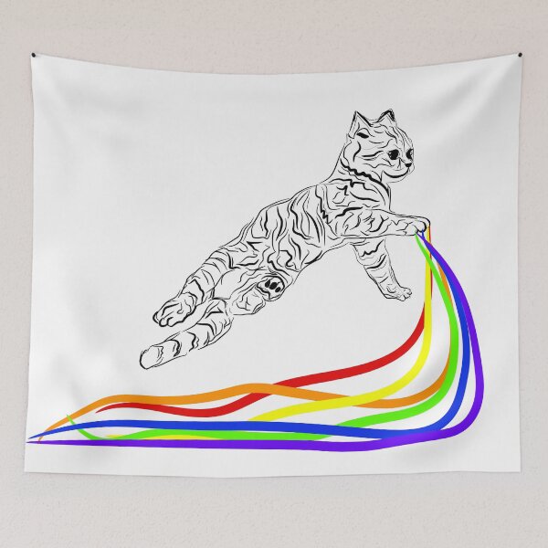 Item preview, RAINBOW CAT PUKE -PRIDE designed and sold by Lovesicker.