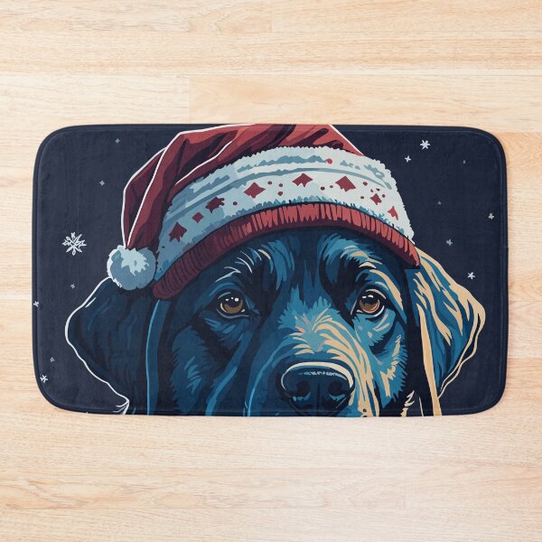 Item preview, Labrador Joy: Retrieving Holiday Cheer with Christmas Hat  designed and sold by cutie1pie1dogs.
