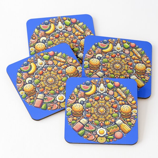 Item preview, Edible Euphoria: A Food Mandala designed and sold by Jolly-Drawings.