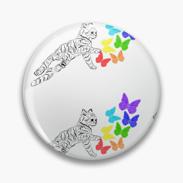 Item preview, RAINBOW CAT PUKE BUTTERFLIES designed and sold by Lovesicker.