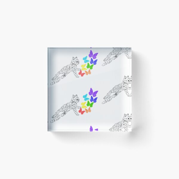 Item preview, RAINBOW CAT PUKE BUTTERFLIES designed and sold by Lovesicker.