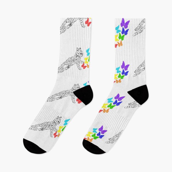 Item preview, RAINBOW CAT PUKE BUTTERFLIES designed and sold by Lovesicker.