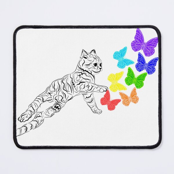 Item preview, RAINBOW CAT PUKE BUTTERFLIES designed and sold by Lovesicker.