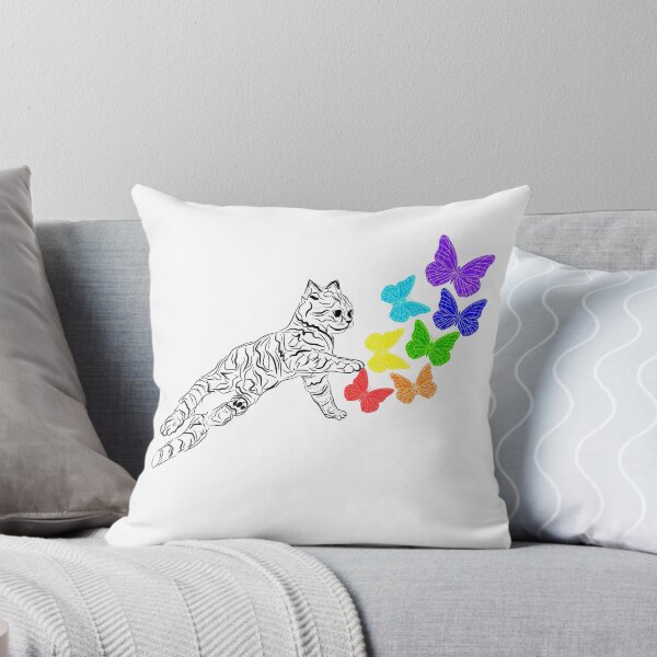 Item preview, RAINBOW CAT PUKE BUTTERFLIES designed and sold by Lovesicker.