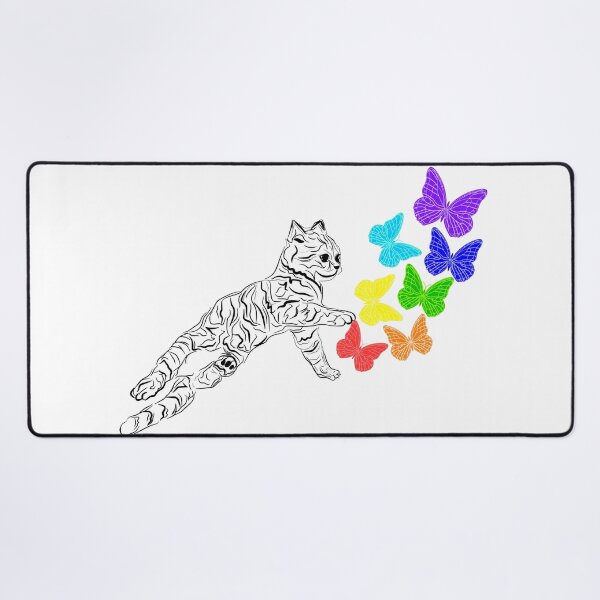 Item preview, RAINBOW CAT PUKE BUTTERFLIES designed and sold by Lovesicker.