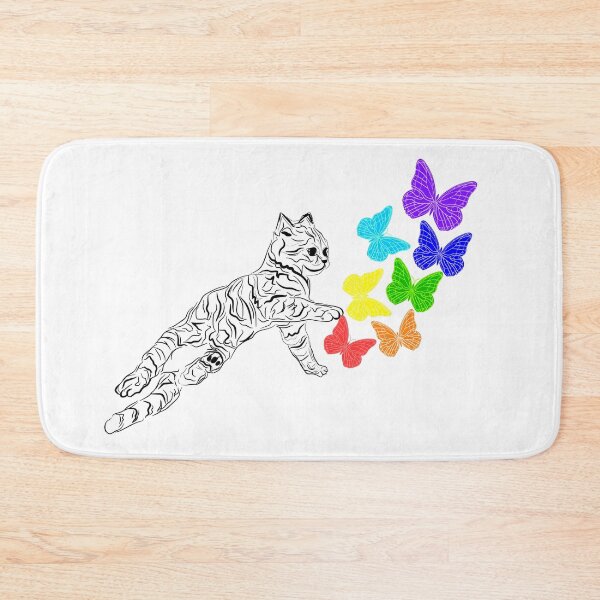 Item preview, RAINBOW CAT PUKE BUTTERFLIES designed and sold by Lovesicker.