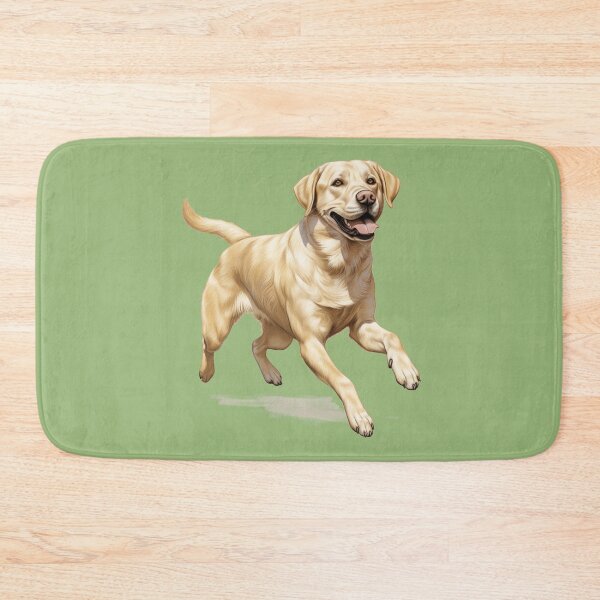 Item preview, Golden Labrador Retriever in Joyful Stride Illustration designed and sold by solrevolver.