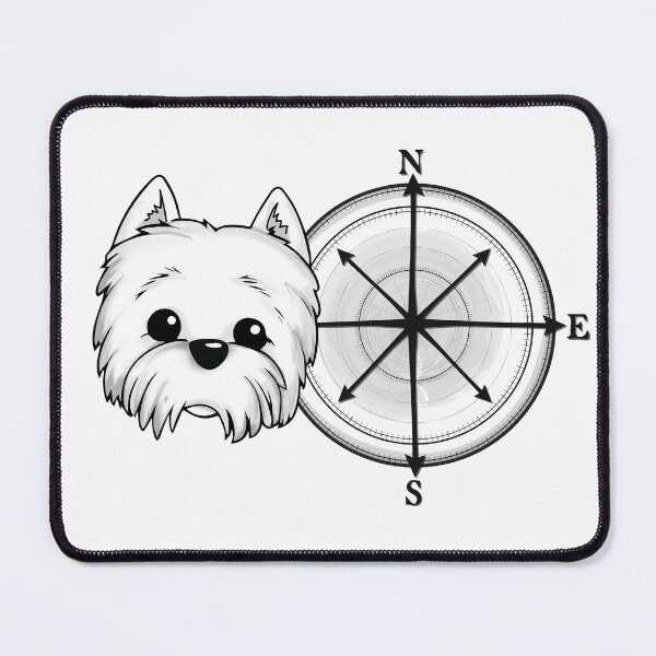 Item preview, Westie Compass designed and sold by WarmAndWestie.