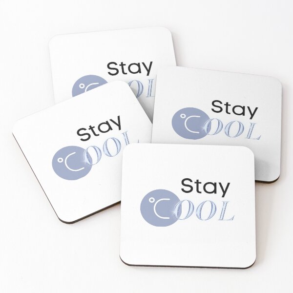Item preview, Stay cool logo design-funny cute art print designed and sold by HoneyBlizz.