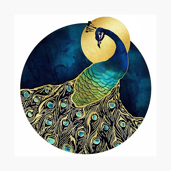 Item preview, Golden Peacock designed and sold by spacefrogdesign.