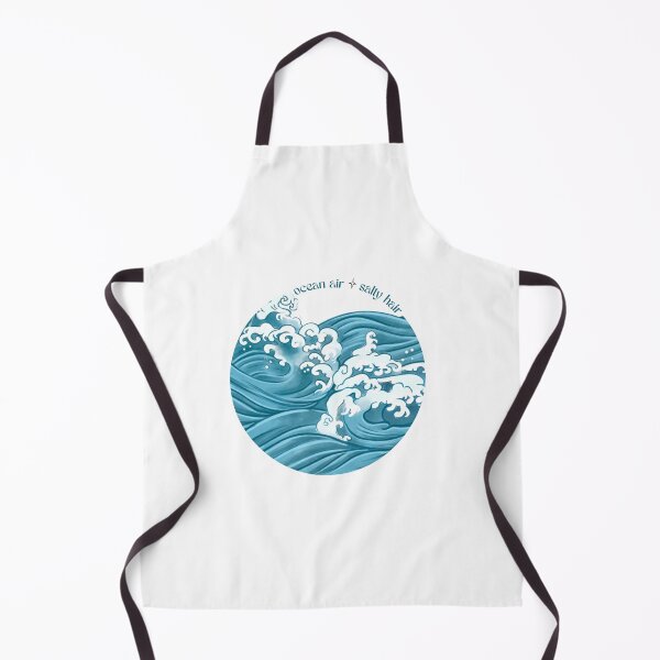 Item preview, Waves with the font "ocean air salty hair" designed and sold by stayfreshbyme.