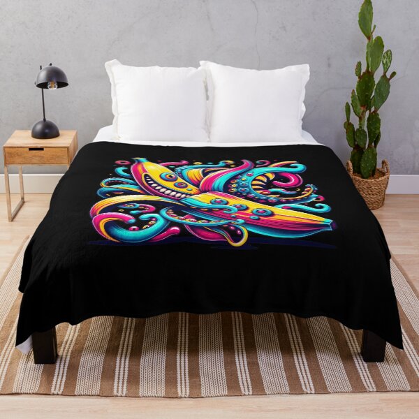 Item preview, Bananacle Psychedelic Banana Colorful Tentacle Fruit Fusion Adventure Cute And Funny Gifts designed and sold by BadhbhLoot.