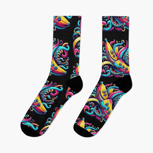 Item preview, Bananacle Psychedelic Banana Colorful Tentacle Fruit Fusion Adventure Cute And Funny Gifts designed and sold by BadhbhArt.